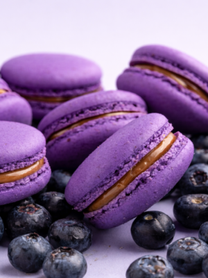 MACARONS BLUEBERRY EMB C/20 UNID